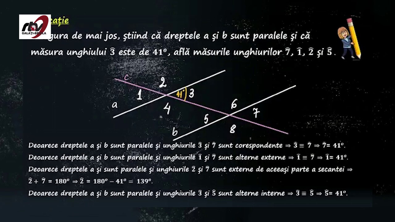 MATEMATICA, Clasa a VI a, Paralelism