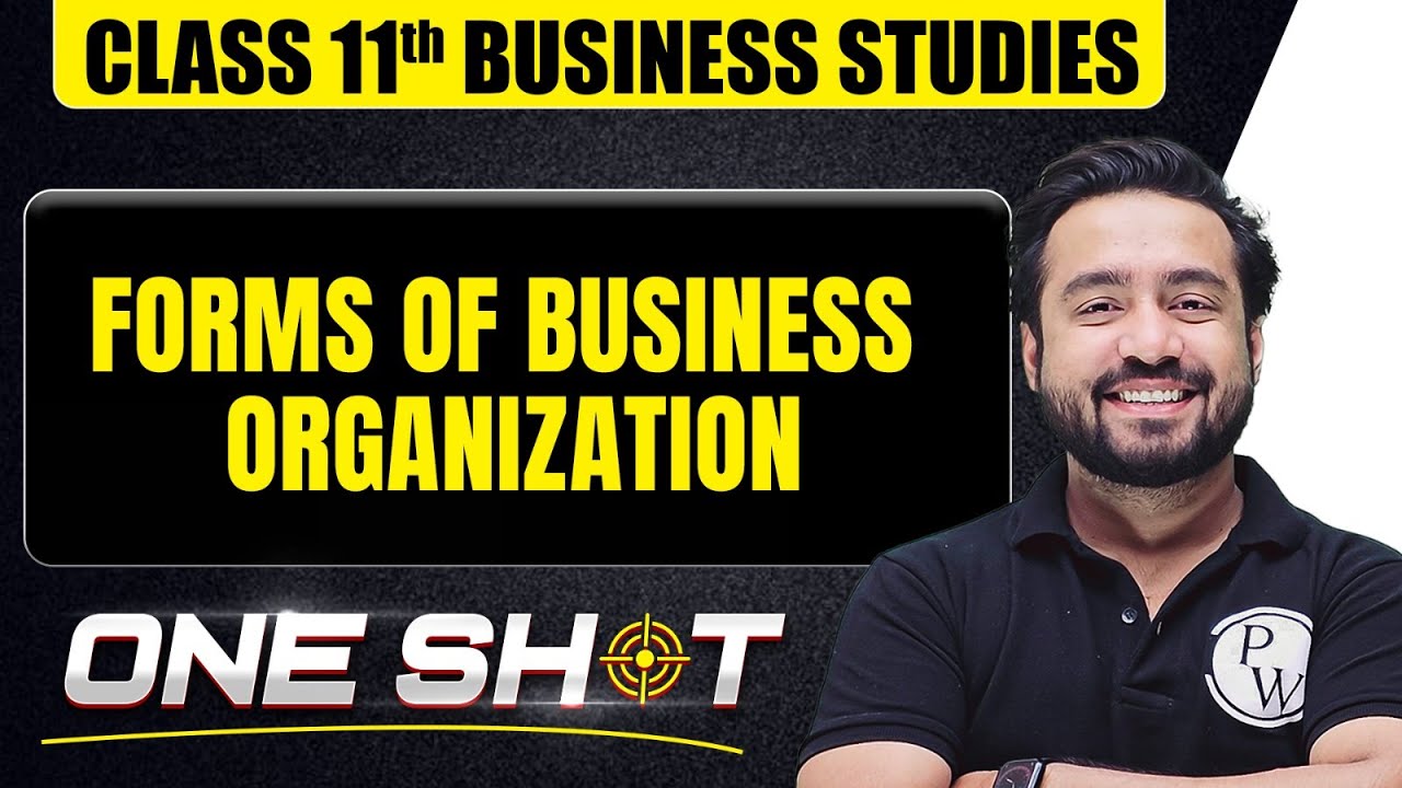 Forms of Business Organization in One Shot 🎯| Class 11th Business Studies