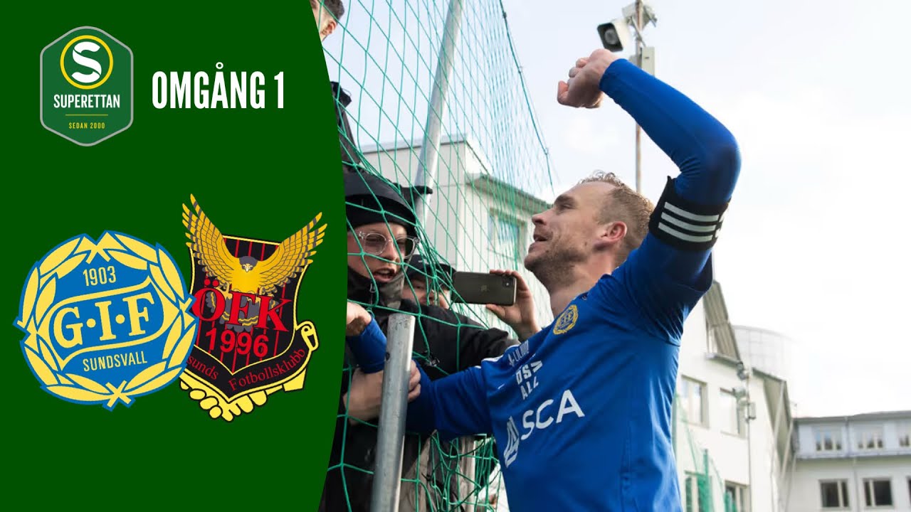 GIF Sundsvall - Östersunds FK | Höjdpunkter | Superettan 2024 Omgång 1