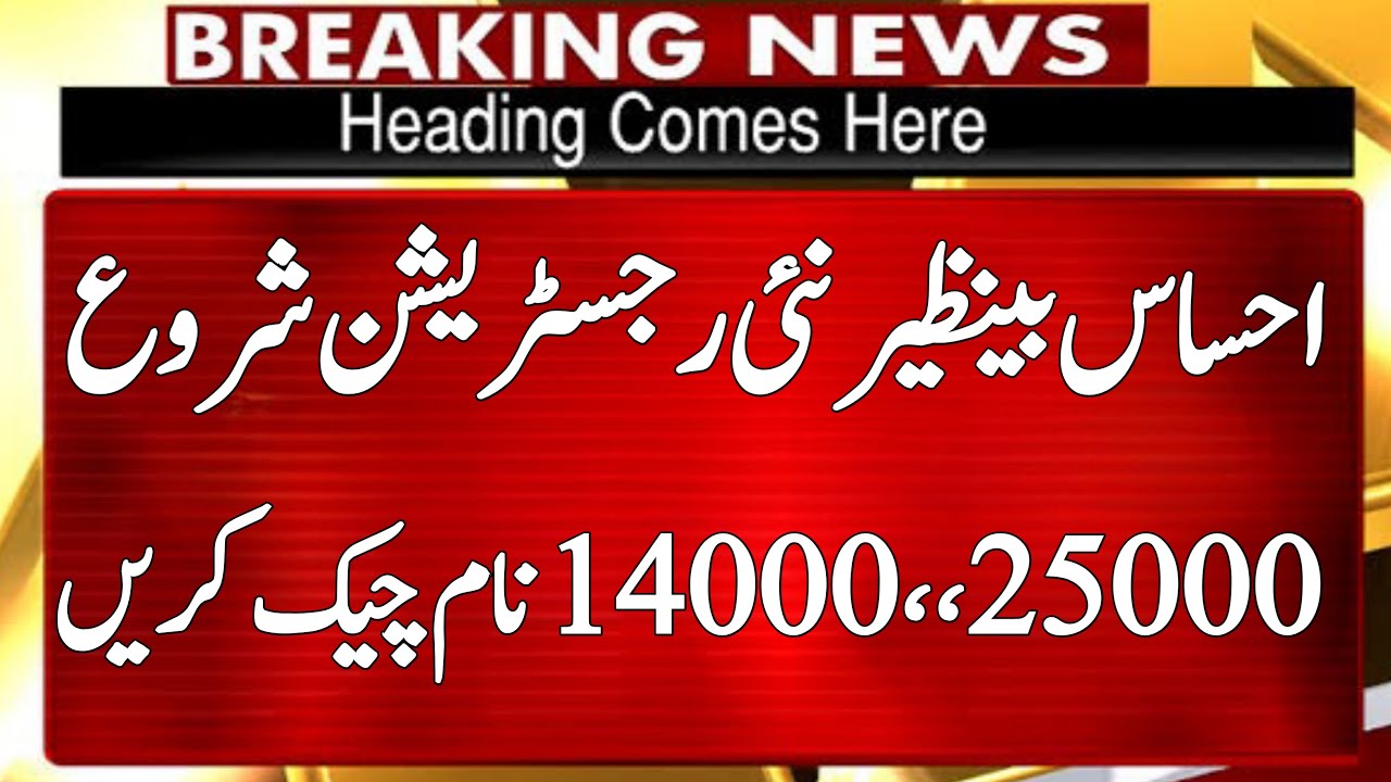 Ehsaas Program 2022 Online Registration | Bisp Online Registration 2022 | Ehsaas 14000 | 25000 |8171