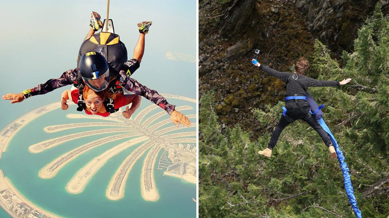 SKY DIVING VS BUNGEE JUMPING [Vancouver, Canada]