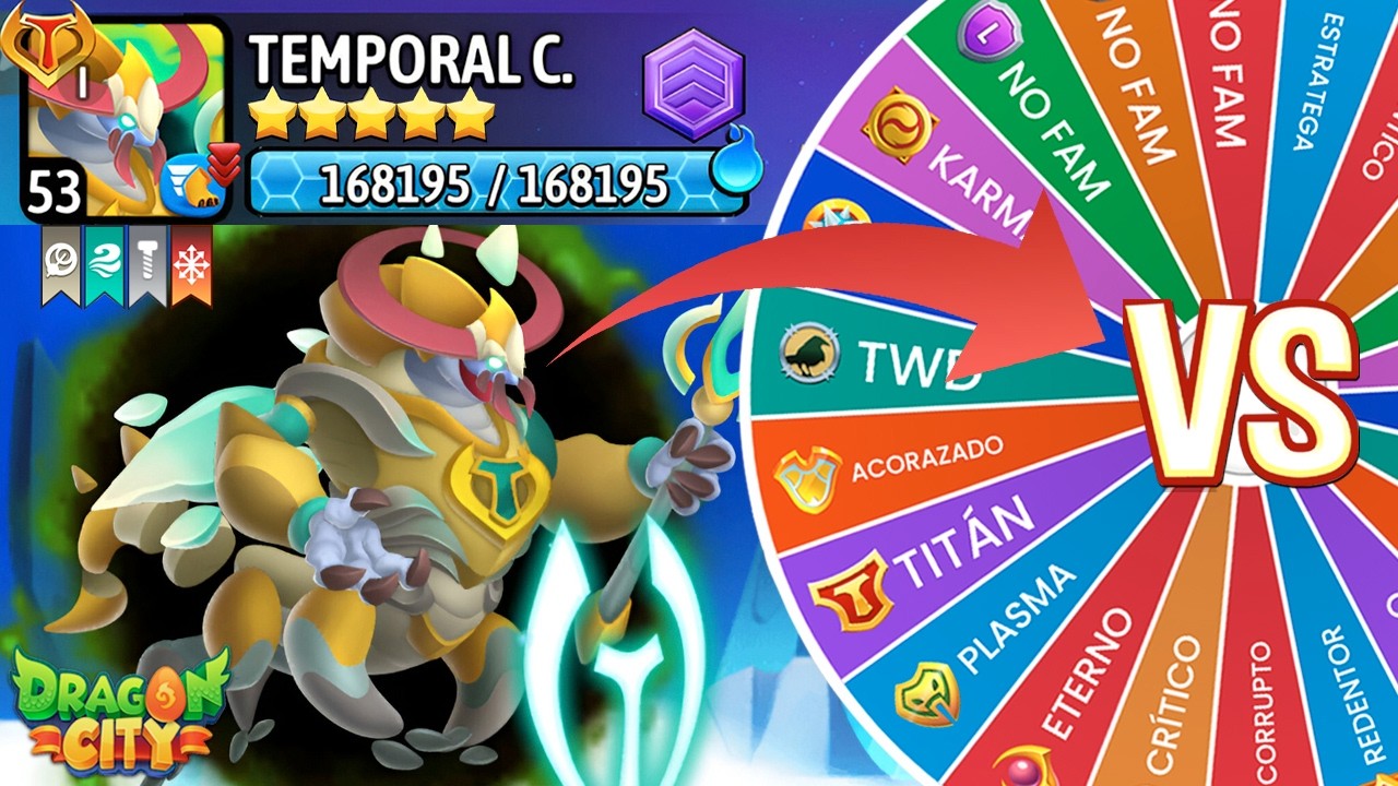 EL TEMPORAL CORRUPTO EN LAS ARENAS CON LA RULETA #4 - DRAGON CITY