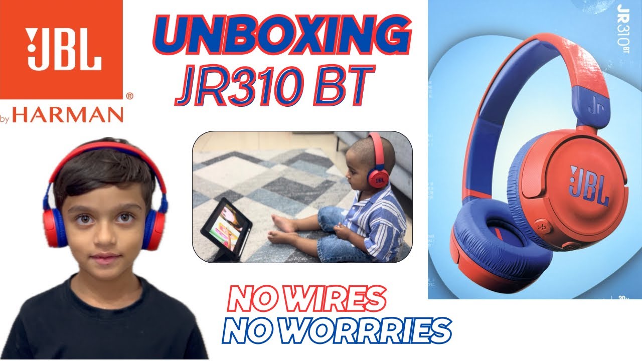 JBL JR310BT Headphones Unboxing & Review | How to pair | Junior Kids Headphones from JBL