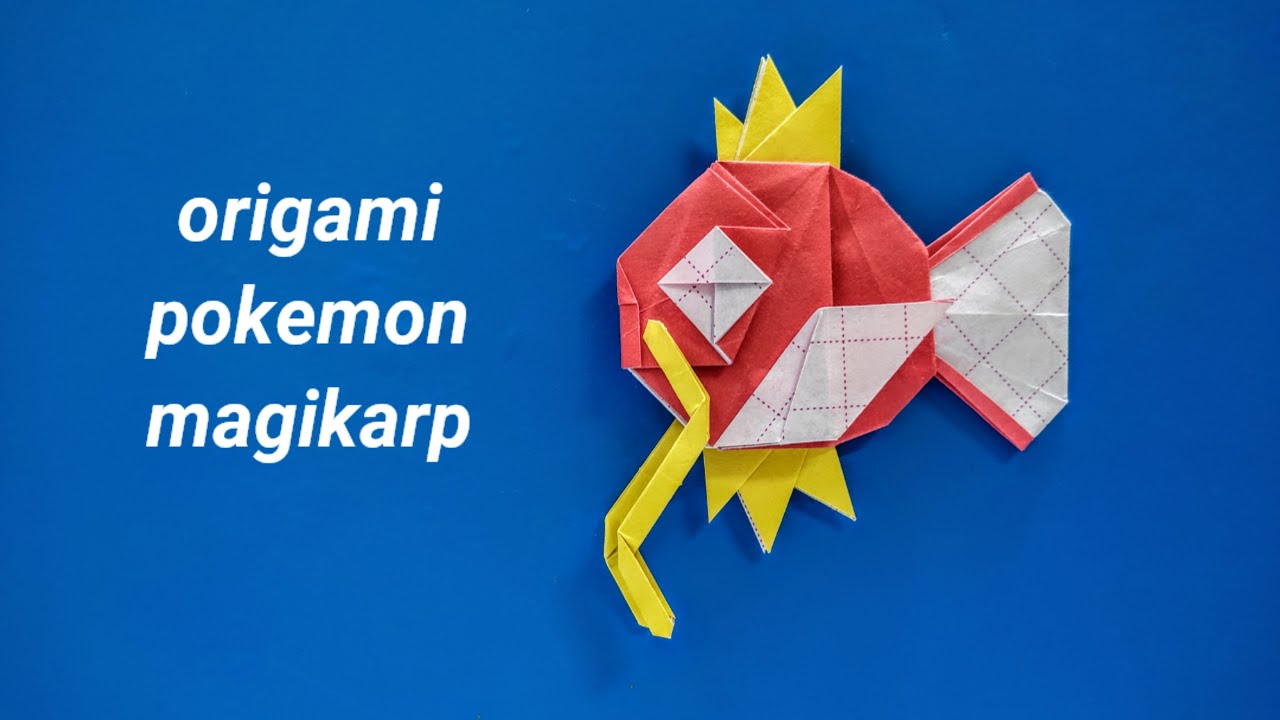Origami Pokemon Magikarp | How To Make An Origami Pokemon Magikarp | Origami Instructions