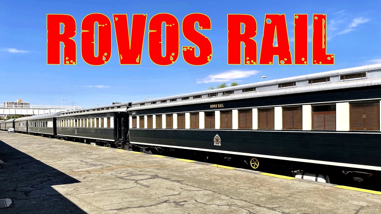 Rovos Rail train at Windhoek Railway Station in Namibia, southern Africa