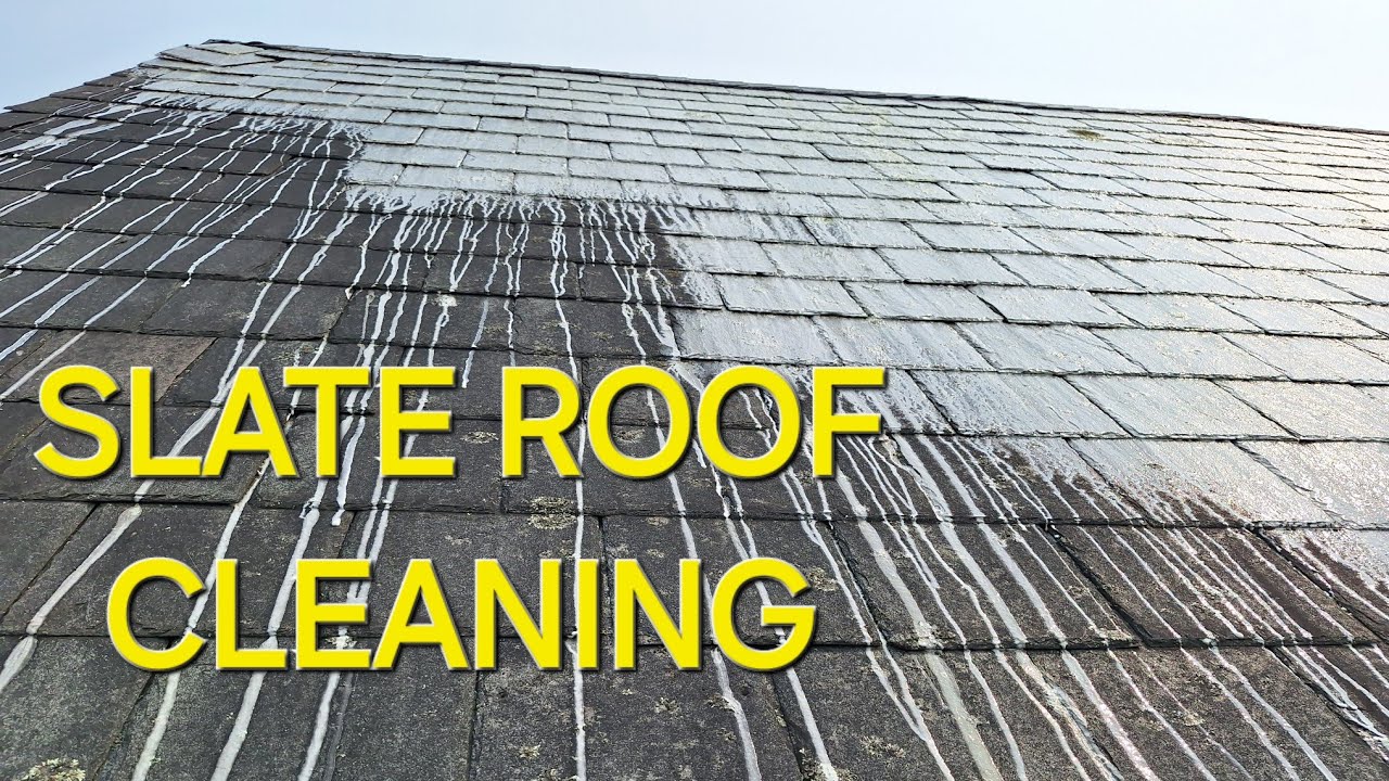 Slate Roof Cleaning | First Time Washing A Slate Roof