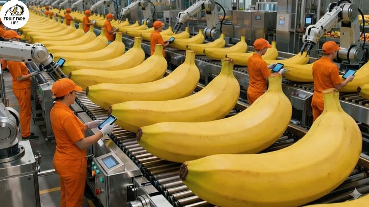 Inside a dried banana factory &ndash; An incredible automated production process.