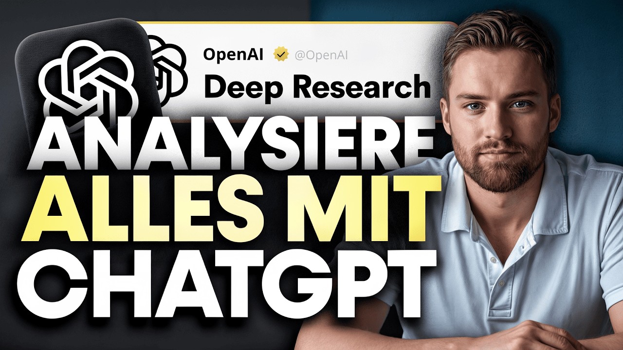 Mache ALLES mit ChatGPT „DEEP RESEARCH”! 12 Unfassbare Beispiele & Use Cases (Deep Research Deutsch)