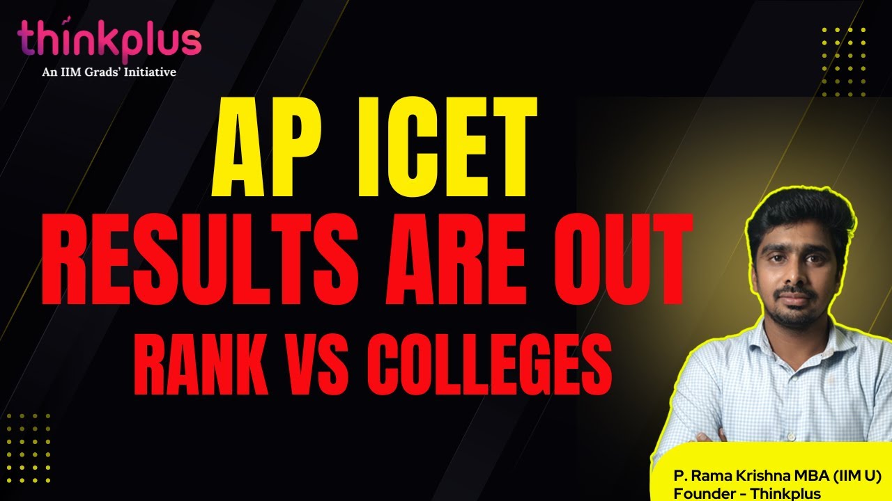 🎯 AP ICET 2025 Results OUT! | Rank vs Colleges Analysis LIVE