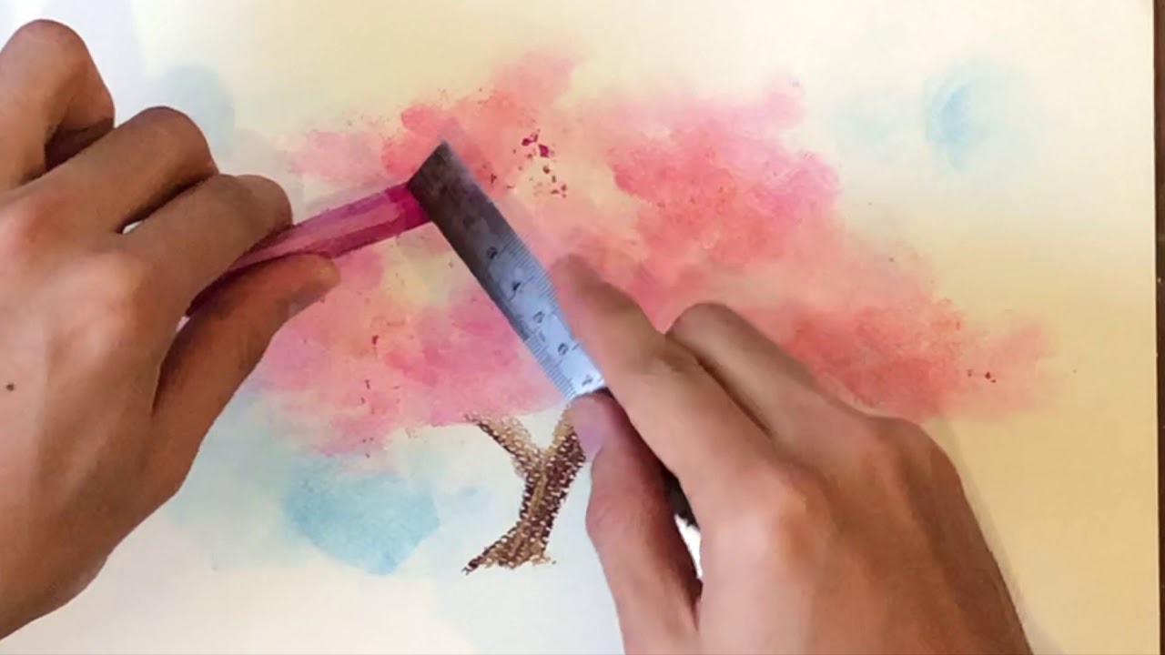 粉彩樱花习作_SoftPastel Sakura