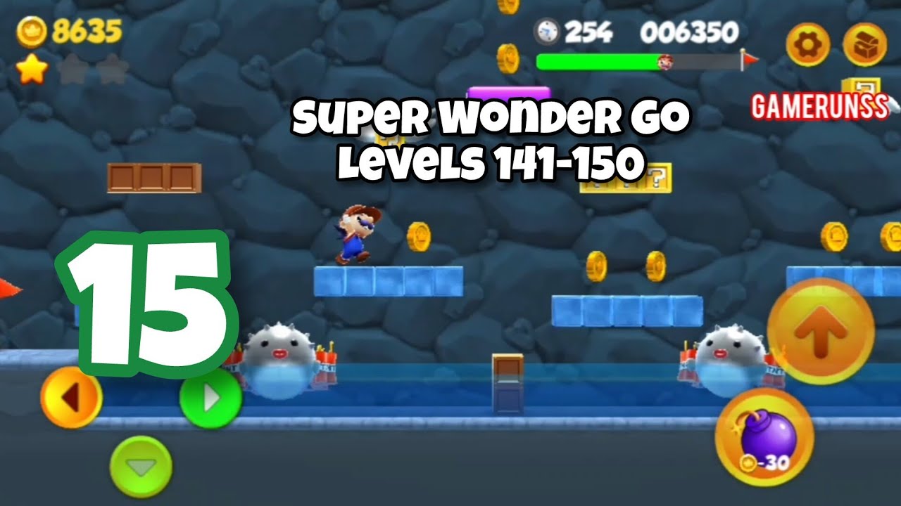 Super Wonder Go: Maro Bros - Gameplay Walkthrough Android Part 15 - Levels 141-150