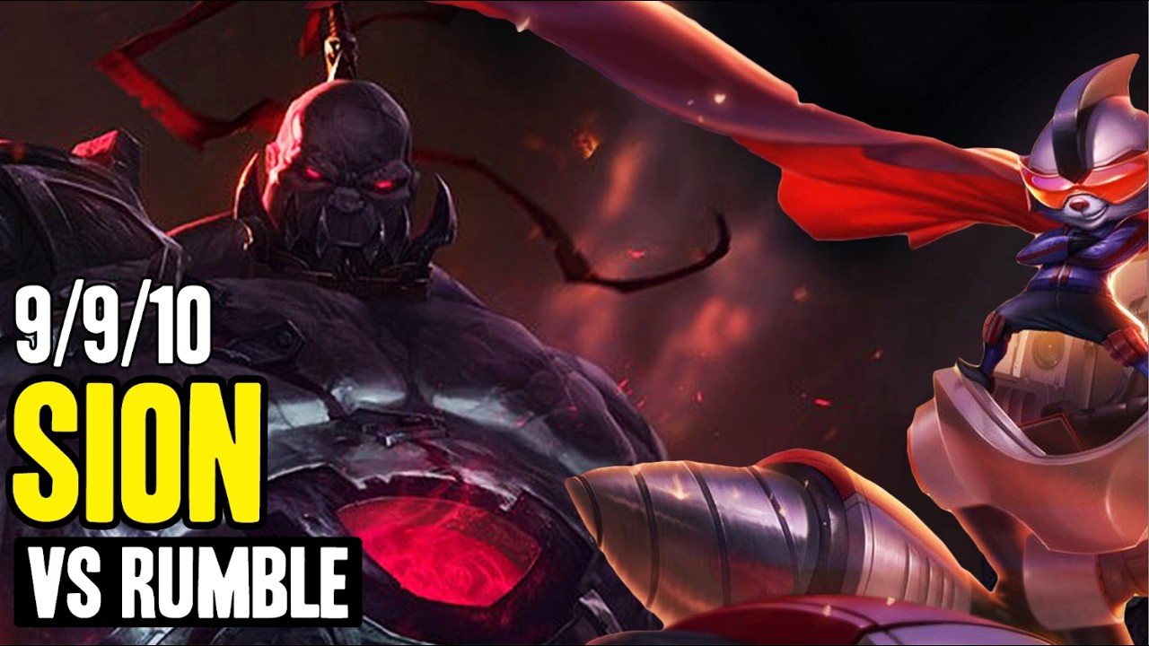 DESTRUCTION DU MEILLEUR TOPLANER EN PRO (Sion vs Rumble)