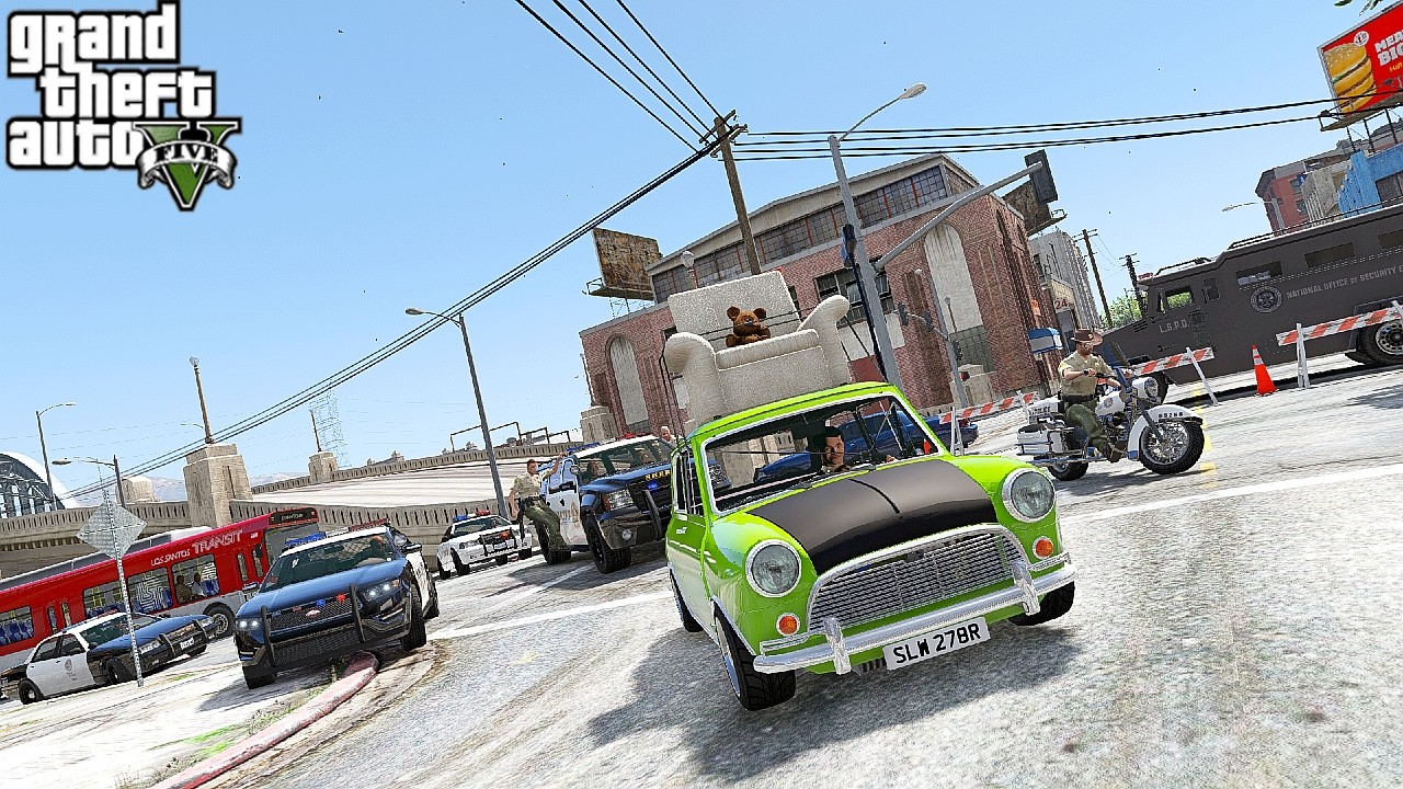 MR BEAN POLICE CHASE #mrbean