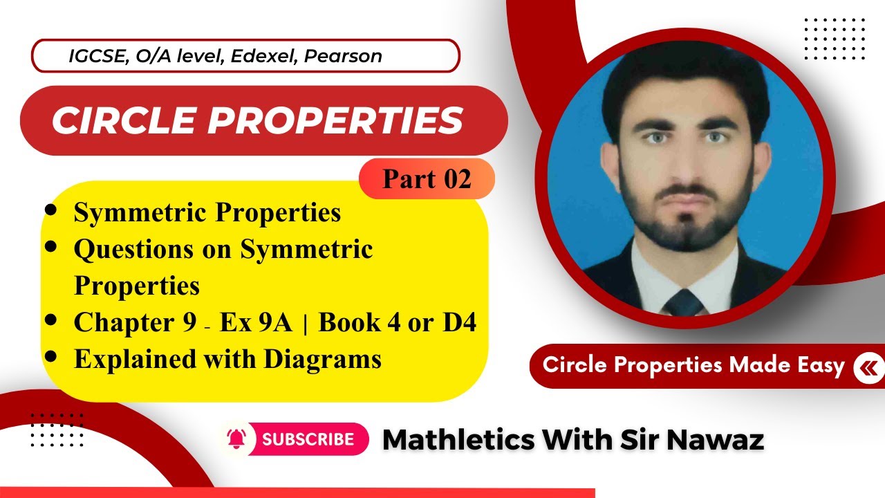 Circle Properties 2 | Questions of Symmetric Properties | Solved & Explained | Circle Theorem #math