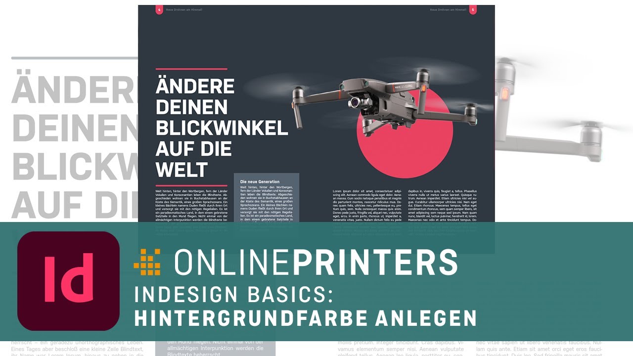 InDesign: Hintergrundfarbe anlegen - Basics Tutorial