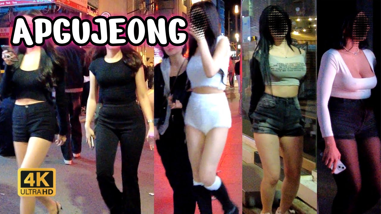 🇰🇷압구정😎[APGUJEONG]🔥Walking on the streets at night, a hot place in Seoul, South Korea