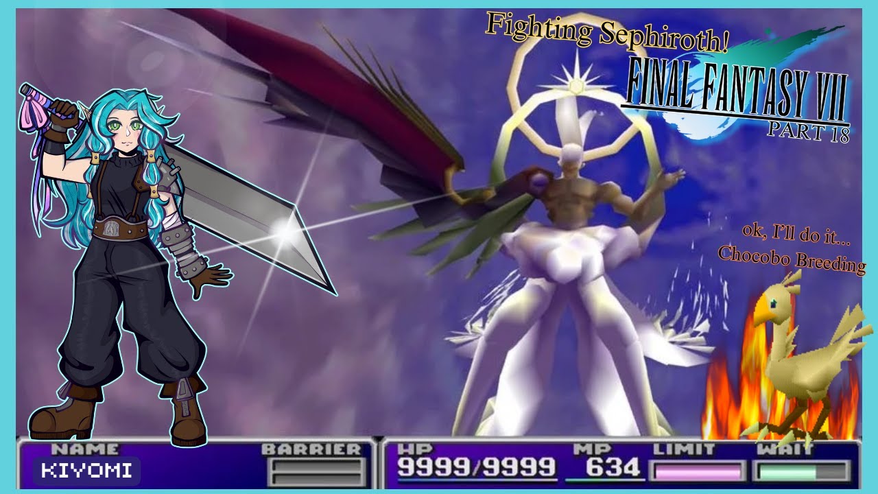 Fighting Sephiroth & Chocobo Breeding for WEAPON Battles | FFVII Disc 3 (LIVE) 🐤 😭  [Vtuber]