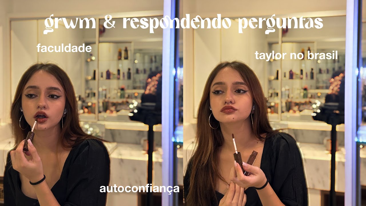respondendo perguntas enquanto eu me arrumo p NADA 💆‍♀️
