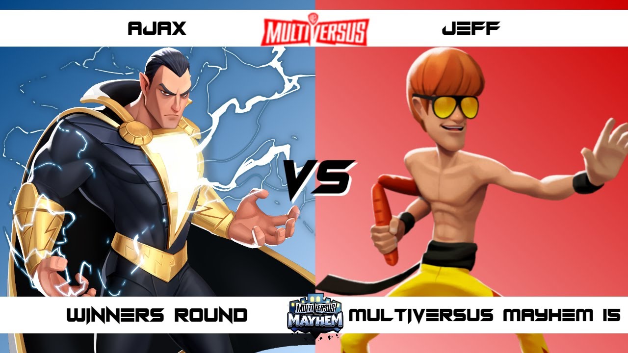MultiVersus Mayhem 15 Winners Round AJAX (Black Adam) vs Jeff (Shaggy) MultiVersus Tournament