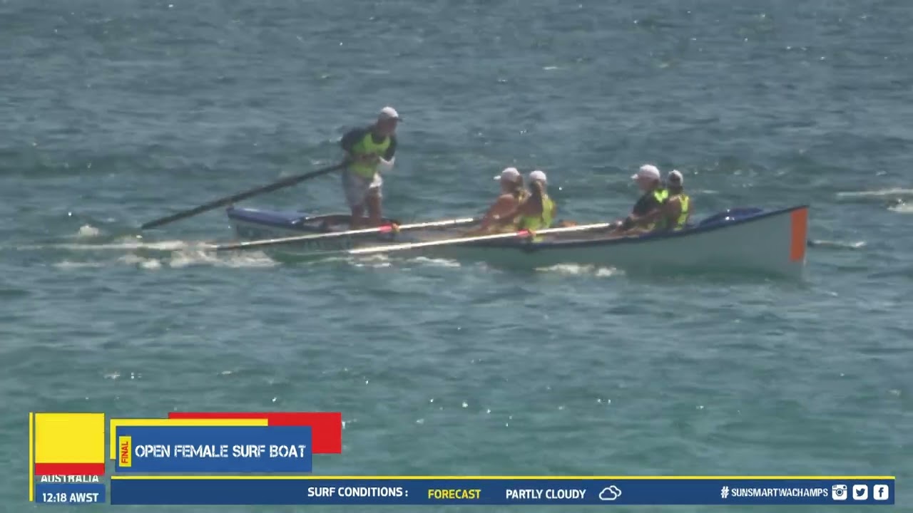 Open female surf boat