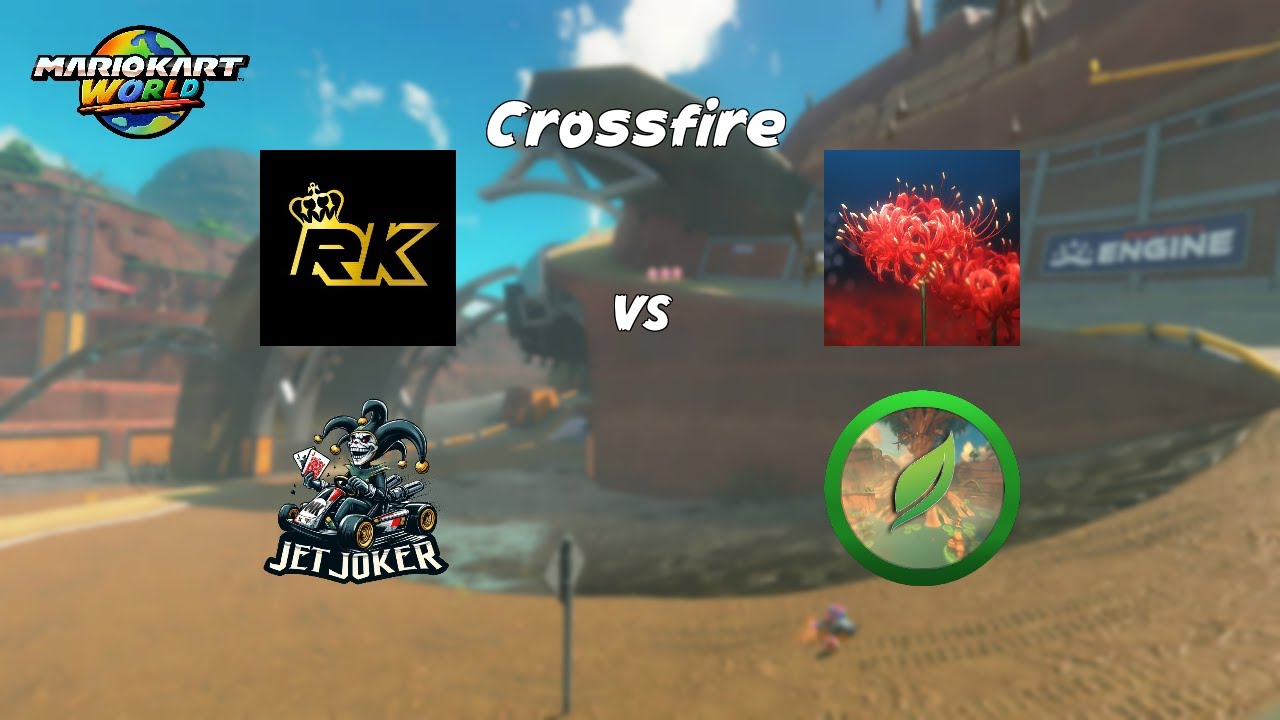 Crossfire Torneo 24p, Bracket de Oro Ronda 1 ~ RK vs JJ3, Łƒ & Ly  -  Mario Kart World Competitivo