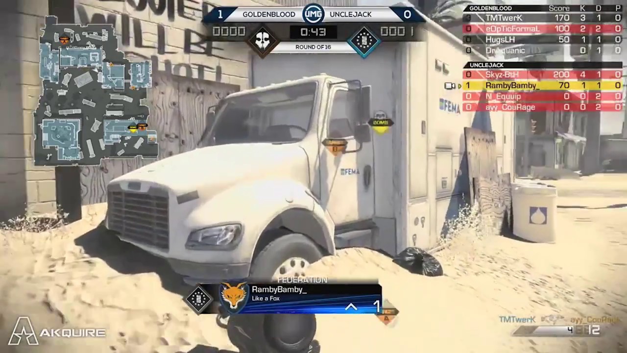 GoldenBlood vs UncleJack - Round of 16 - UMG Prime $2,200 Ghosts 4v4 Tournament