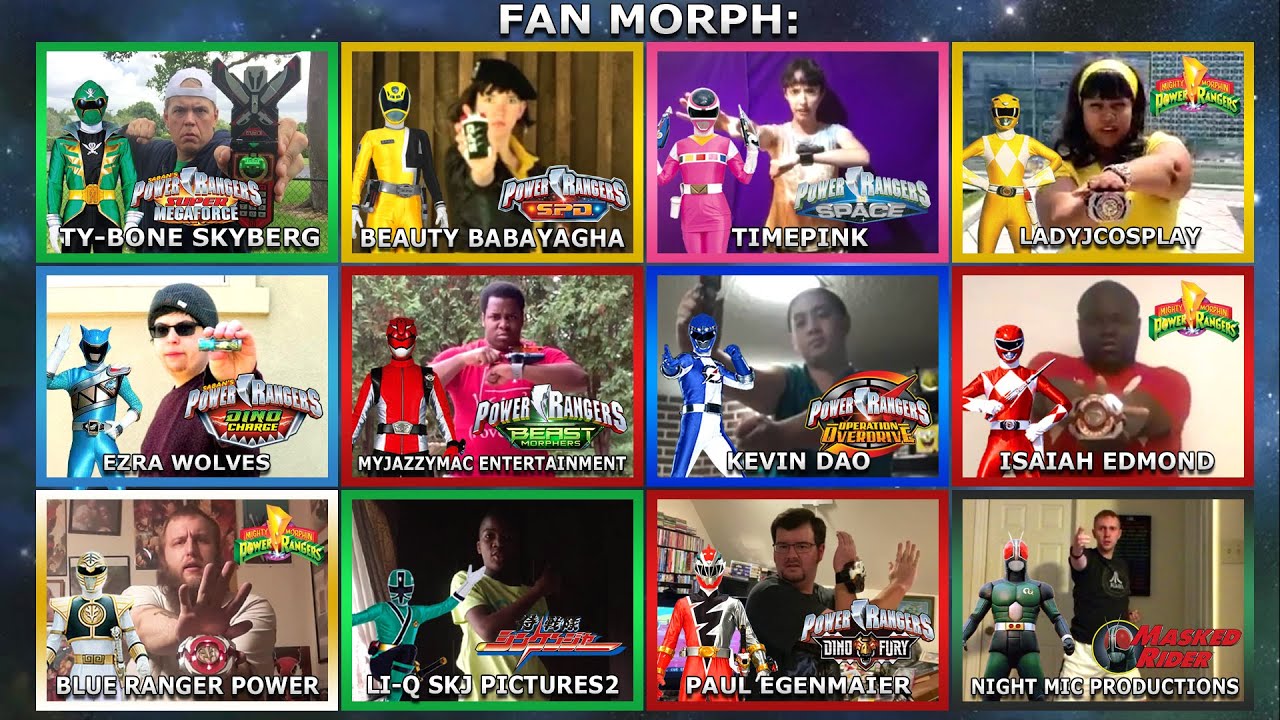 12 Rangers Morph Group Collabs (Super MegaForce, S.P.D., In Space, MMPR & More+)