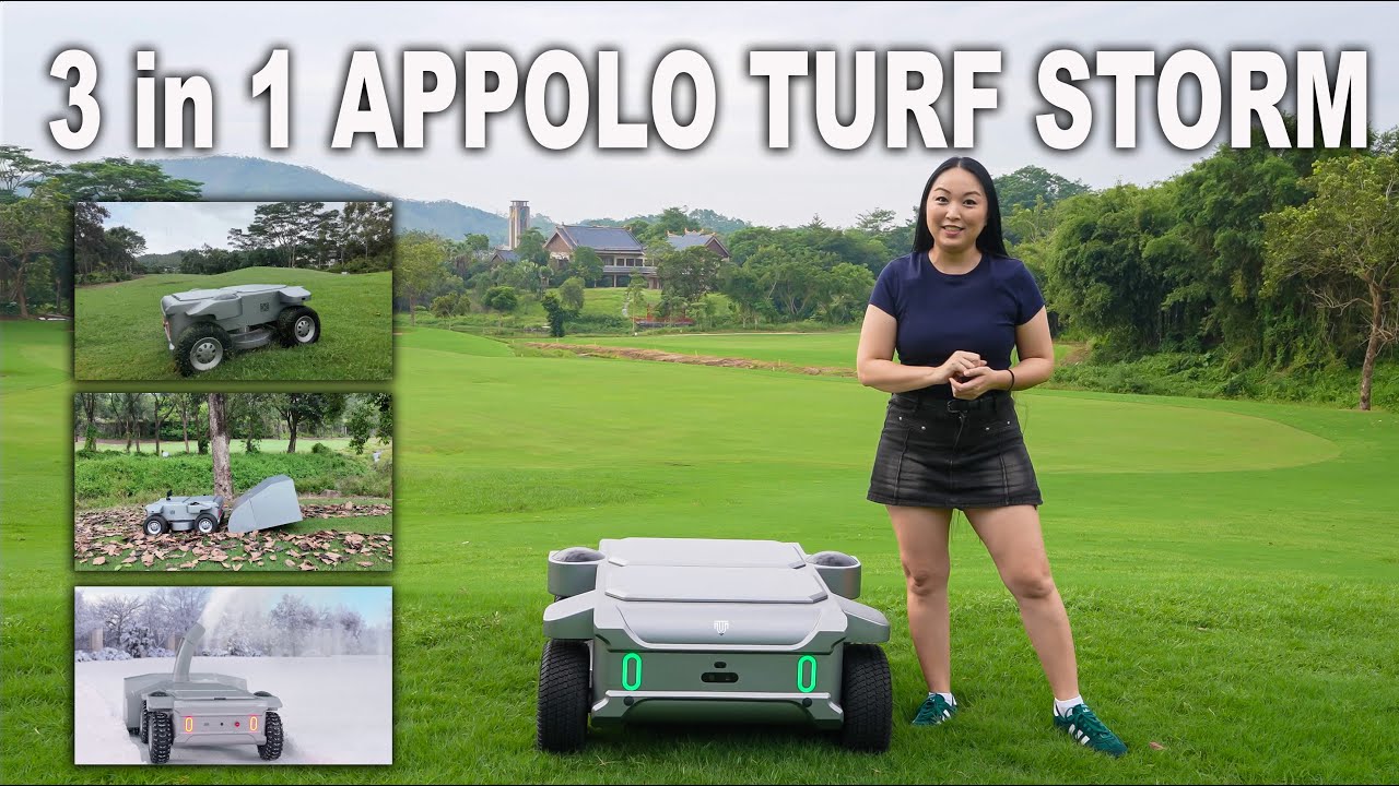 УНИВЕРСАЛЬНЫЙ ИНСТРУМЕНТ! Робот-косилка Appolo Turfstorm 3 в 1