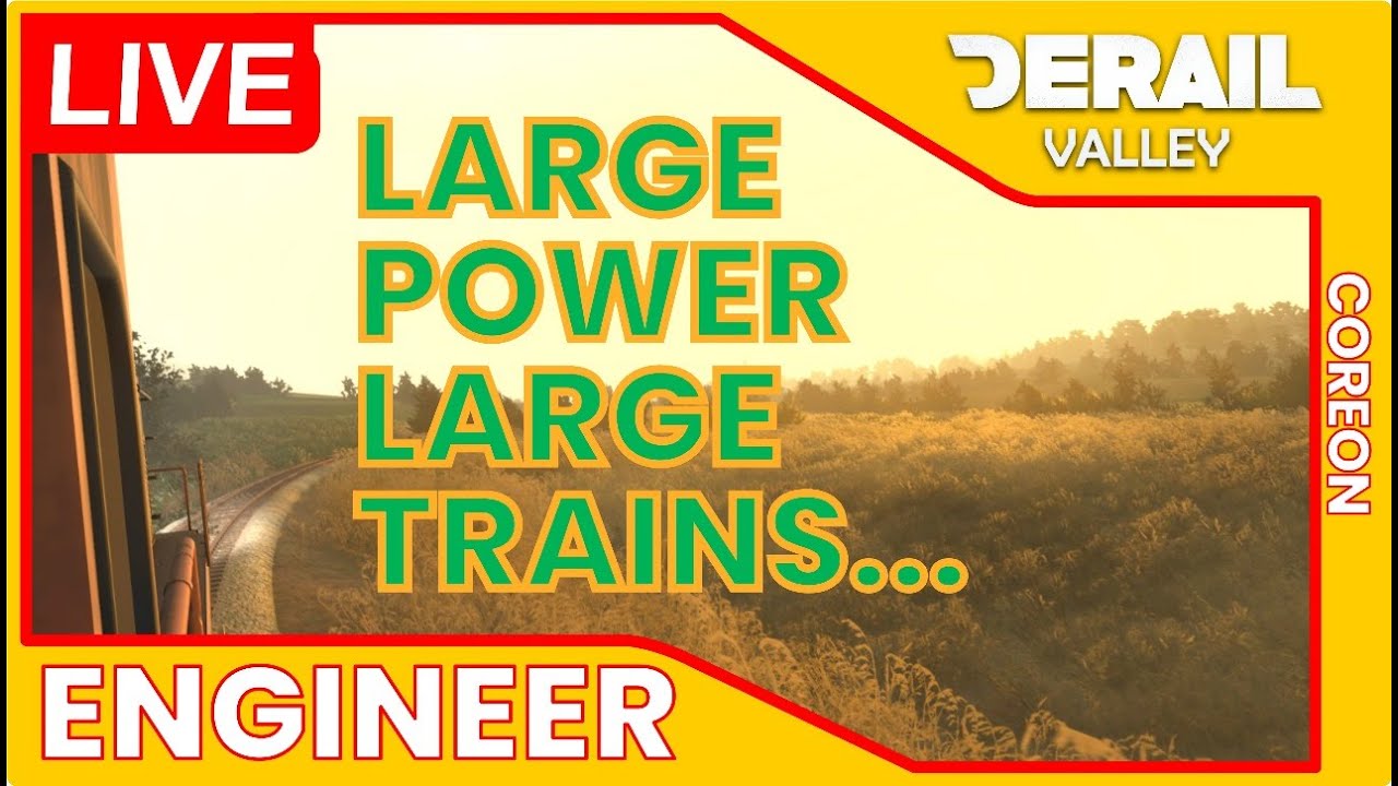 Derail Valley Diesel locomotivevs Huge Loads of Cargo.Livestream.