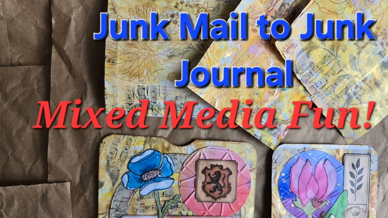 How to Make Junk Journal Pockets & Journaling Cards | Mixed Media Made Easy
