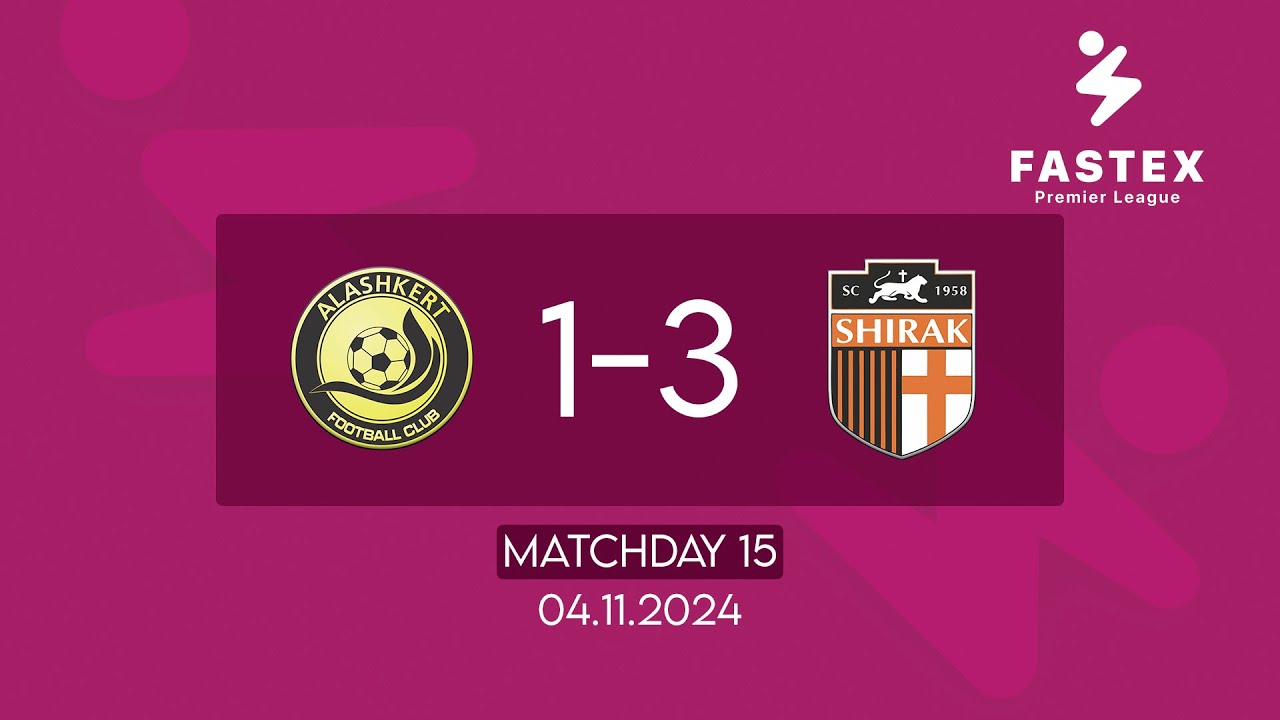 Fastex Premier League. Matchday 15. FC Alashkert - SC Shirak (04.11.2024)