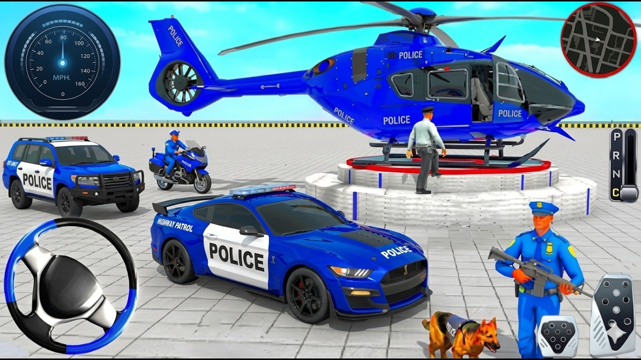 Police Car Chase Simulator 3D Game - Real Cop Cars Driving Simulator 2026- Android GamePlay