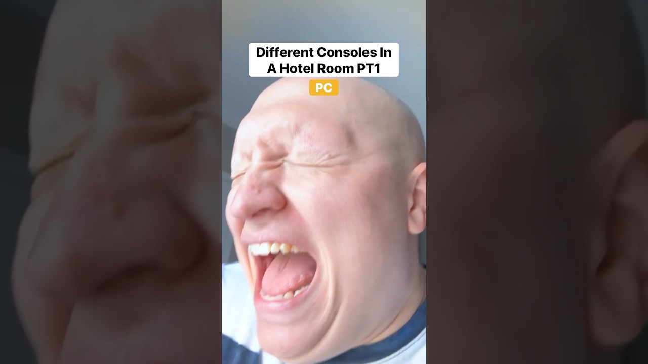 Consoles in a hotel PT1 #funny #gamer #comedy #relatable #skit
