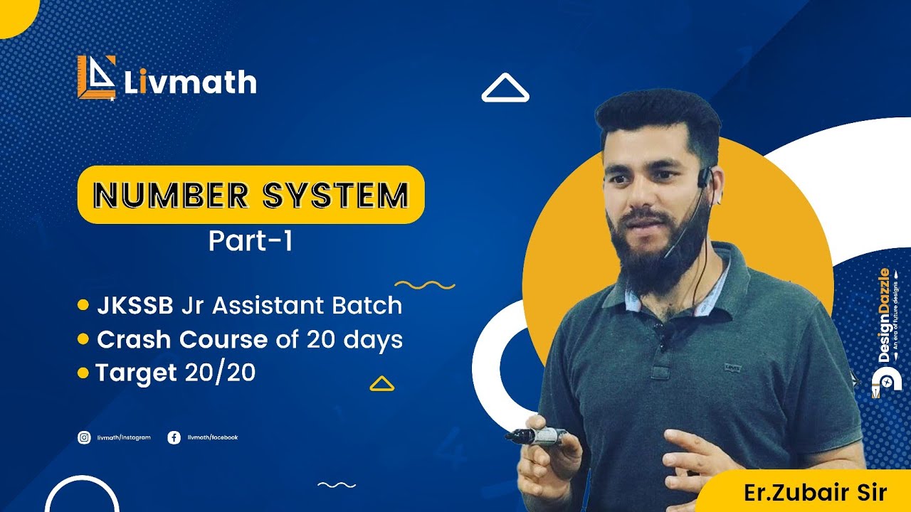 NUMBER SYSTEM || Lec 01 || JKSSB Junior Assistant Batch 2025