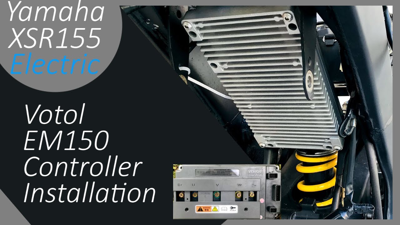 Yamaha XSR155 XSR125 Electric Motorbike Conversion Controller Installation Votol EM150 @xsr.electric