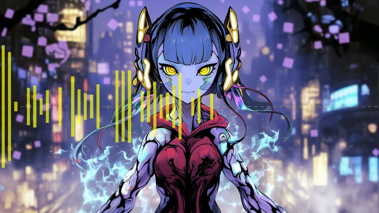 Echoes of the Harmonic | Cyberpunk Electronic Beauty | Neon Night Drive