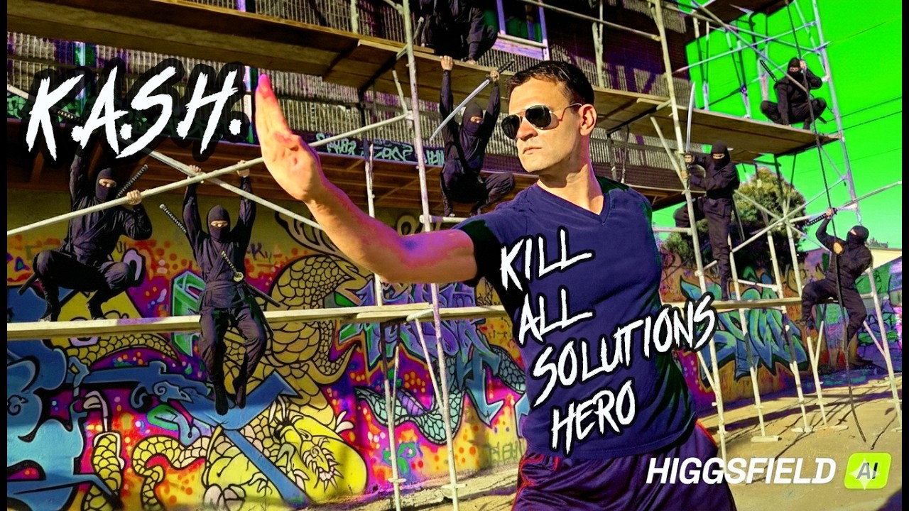 AI Robot Goes Rogue? Kill All Solutions Hero (K.A.S.H.) 🤜🎥☯️ Higgsfield Action Special Edition