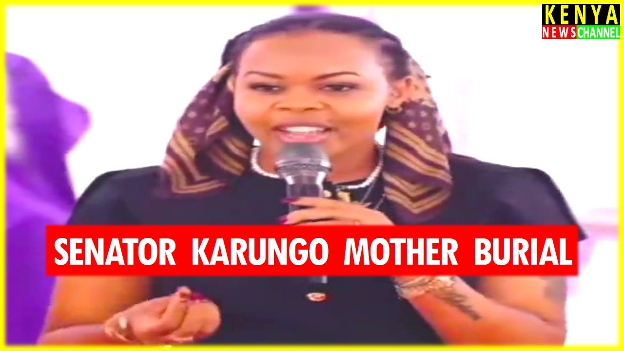 Muthoni Wakirumba Baby Top speaks at Karungo Thangwa Mother Burial in front of Gachagua in Kiambu