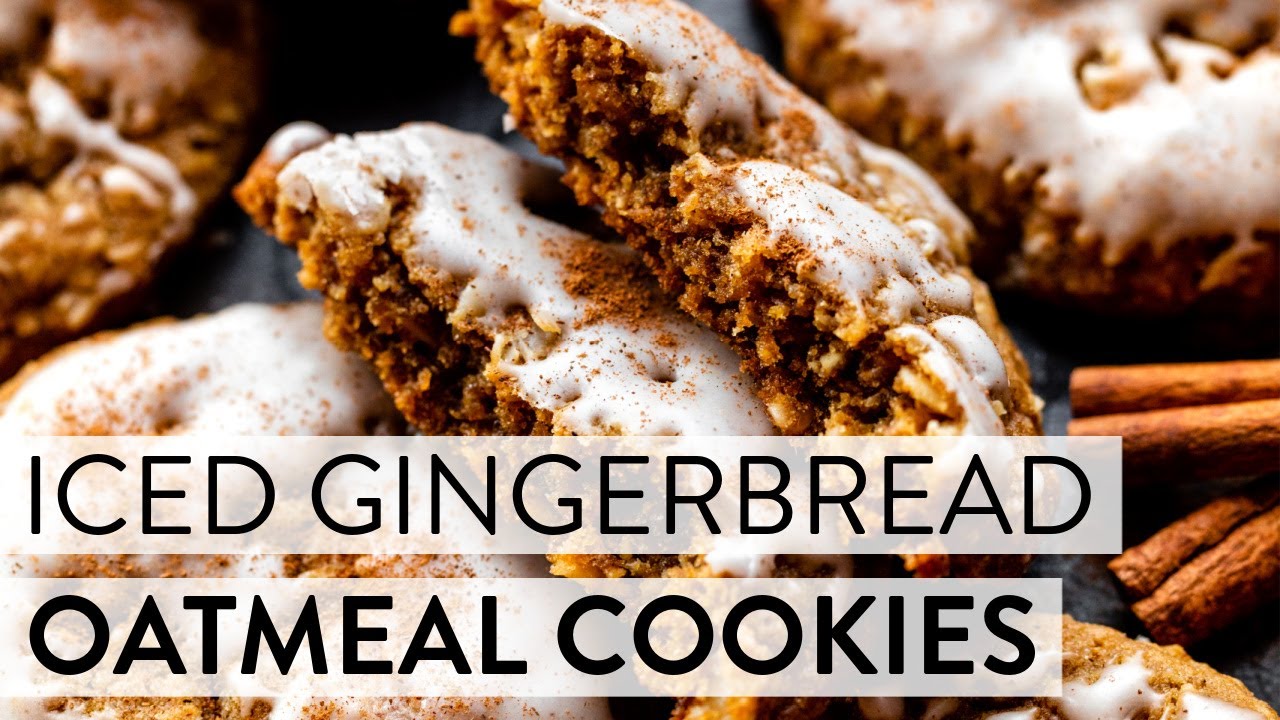 Iced Gingerbread Oatmeal Cookies | Sally's Baking