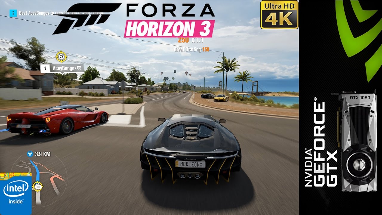 Forza Horizon 3 Demo Ultra Settings 4K | GTX 1080 | i7 5960X 4.5GHz [4K]