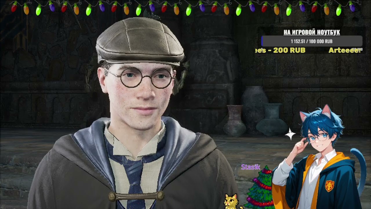 С рождеством ❄️ Идём учиться в Хогвартс часть 2 😺 !тг !