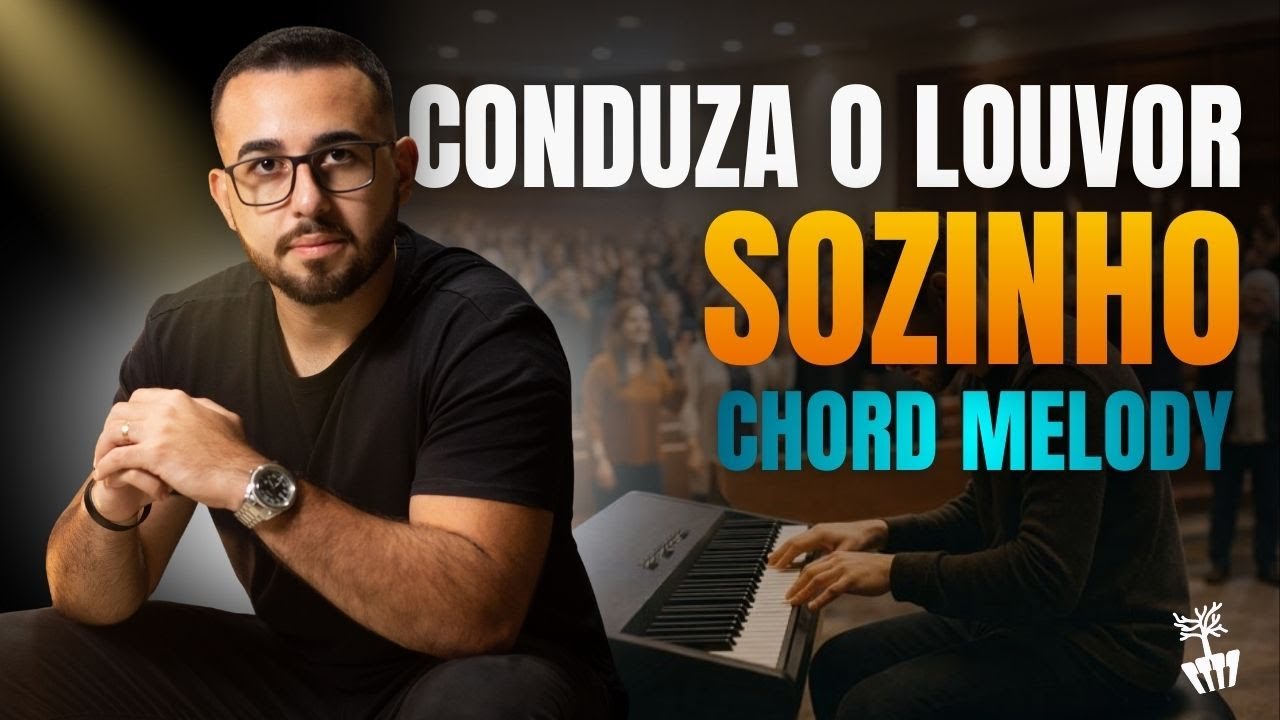 Como conduzir um louvor sozinho no teclado usando Chord Melody