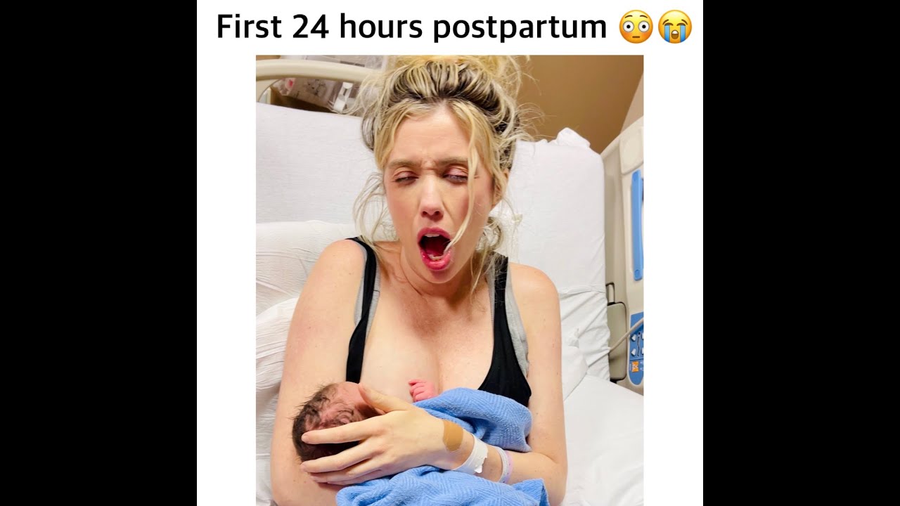 24 HOURS POSTPARTUM! 😳😭