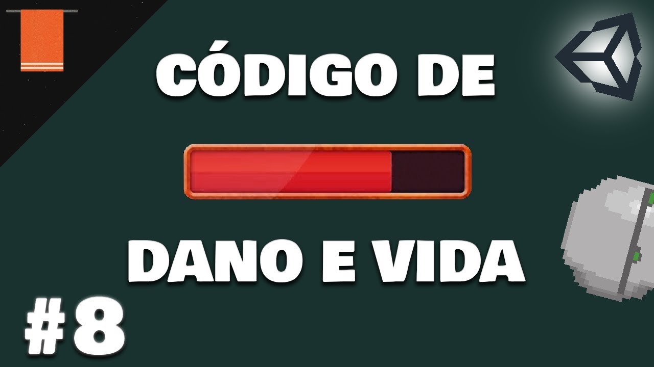 8. Como FAZER UM JOGO 2D do ZERO! Código de dano e vida