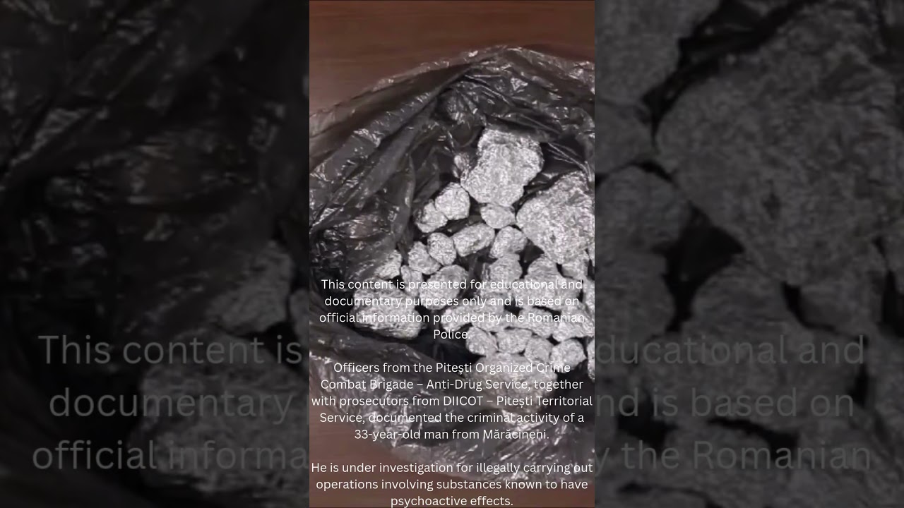 Drugs Case-Pitesti-Romania-Police Crime X 