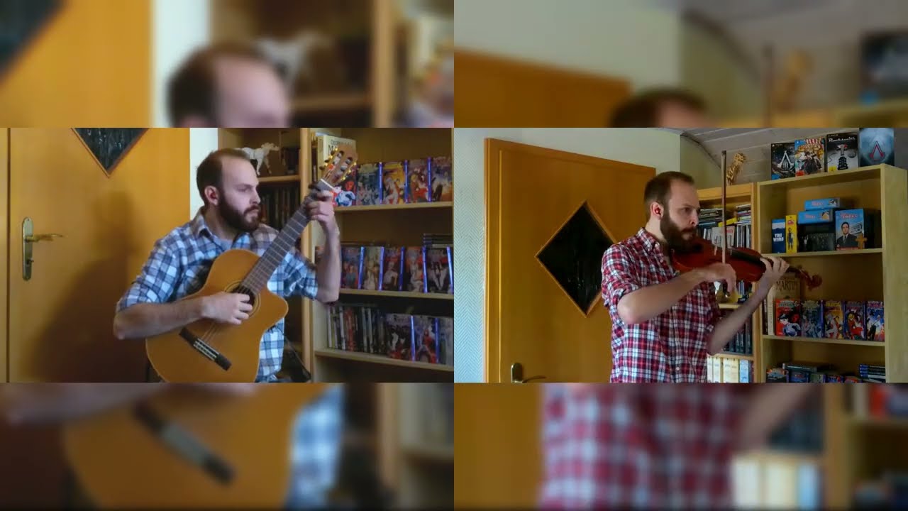 Noir OST: Lullaby (Violin, Guitar Cover) without vocal part