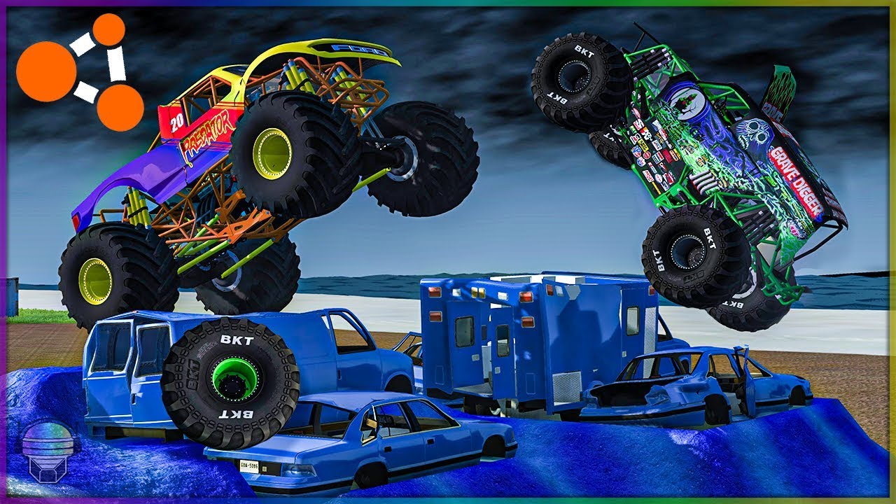 3 WHEEL SPECIAL!? | BeamNG Drive Monster Trucks