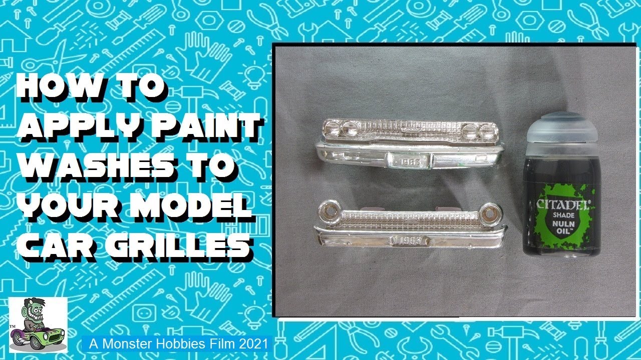 Model Car Garage Tips and Tech - How to Apply A Black Wash To Your Model Car Grilles and Wheels