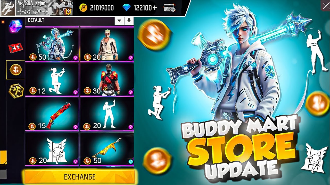 ফাইনালি Buddy Mart স্টোর আসছে💥😮 New Buddy Mart store update rewards| Free fire new event
