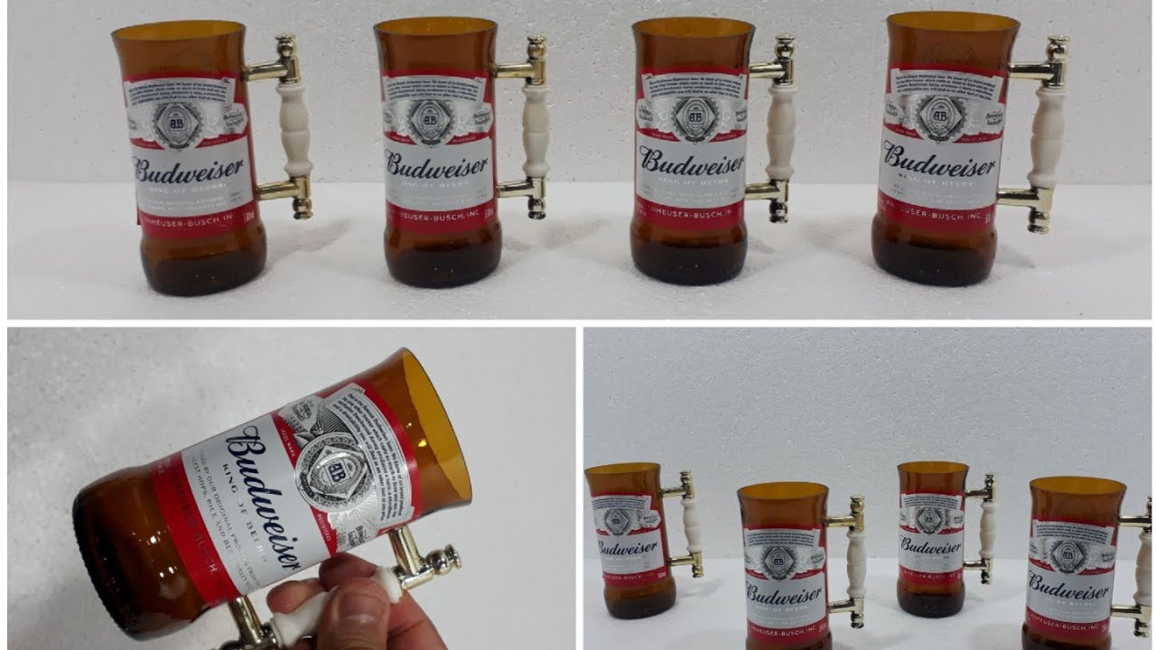 👉Você Está Pesquisando Como Cortar, Furar e Colocar Alças Em Copos De Garrafas? Diy, Bottle, Glass.